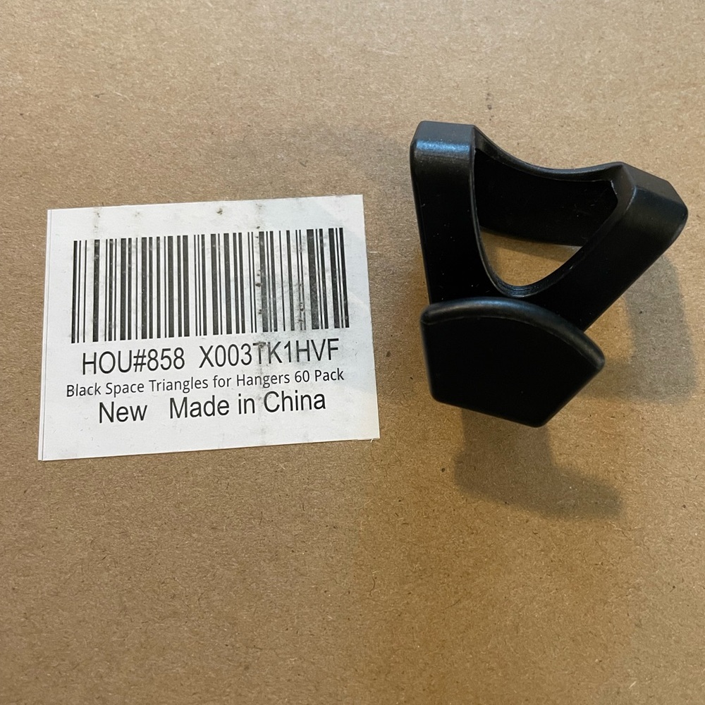 30 pack Black Space Triangles for Hangers